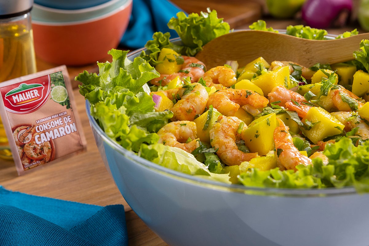 ENSALADA DE CAMARÓN Y MANGO ENSALADA DE CAMARÓN Y MANGO