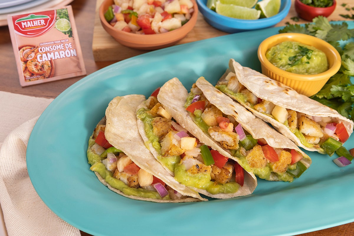 TACOS DE PESCADO HAWAIANOS TACOS DE PESCADO HAWAIANOS