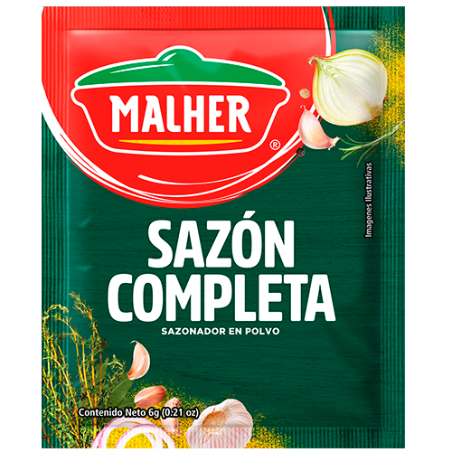 MALHER De La Huerta Sazón Completa Ristra 6g, sazón completo