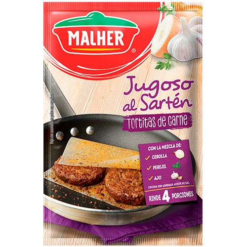 Malher-Jugoso-al-sarten-Tortitas-de-carne 