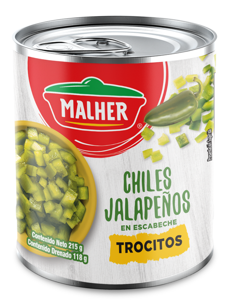 Chiles trocitos 215G