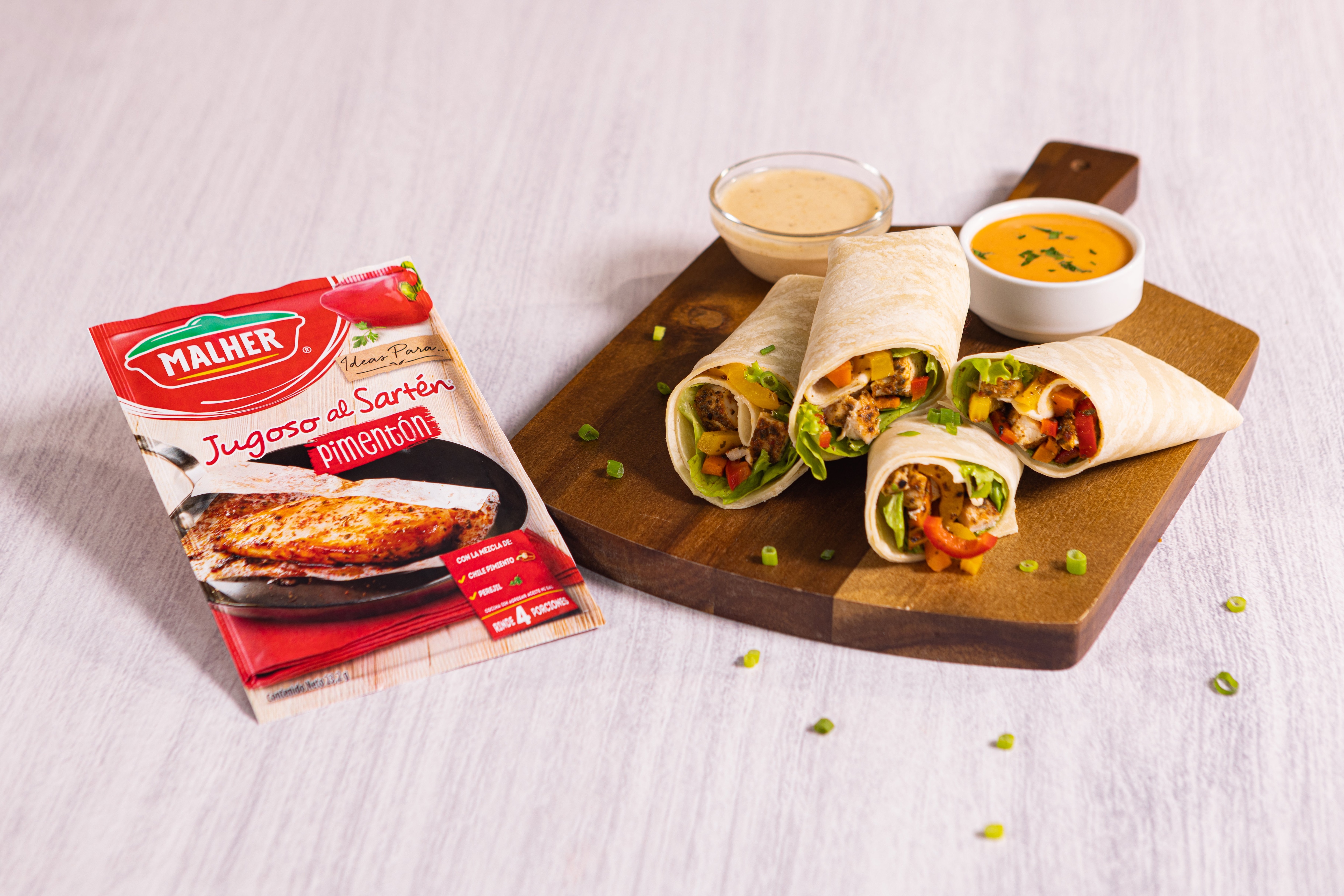Receta Wrap de Pollo con Vegetales Receta Wrap de Pollo con Vegetales