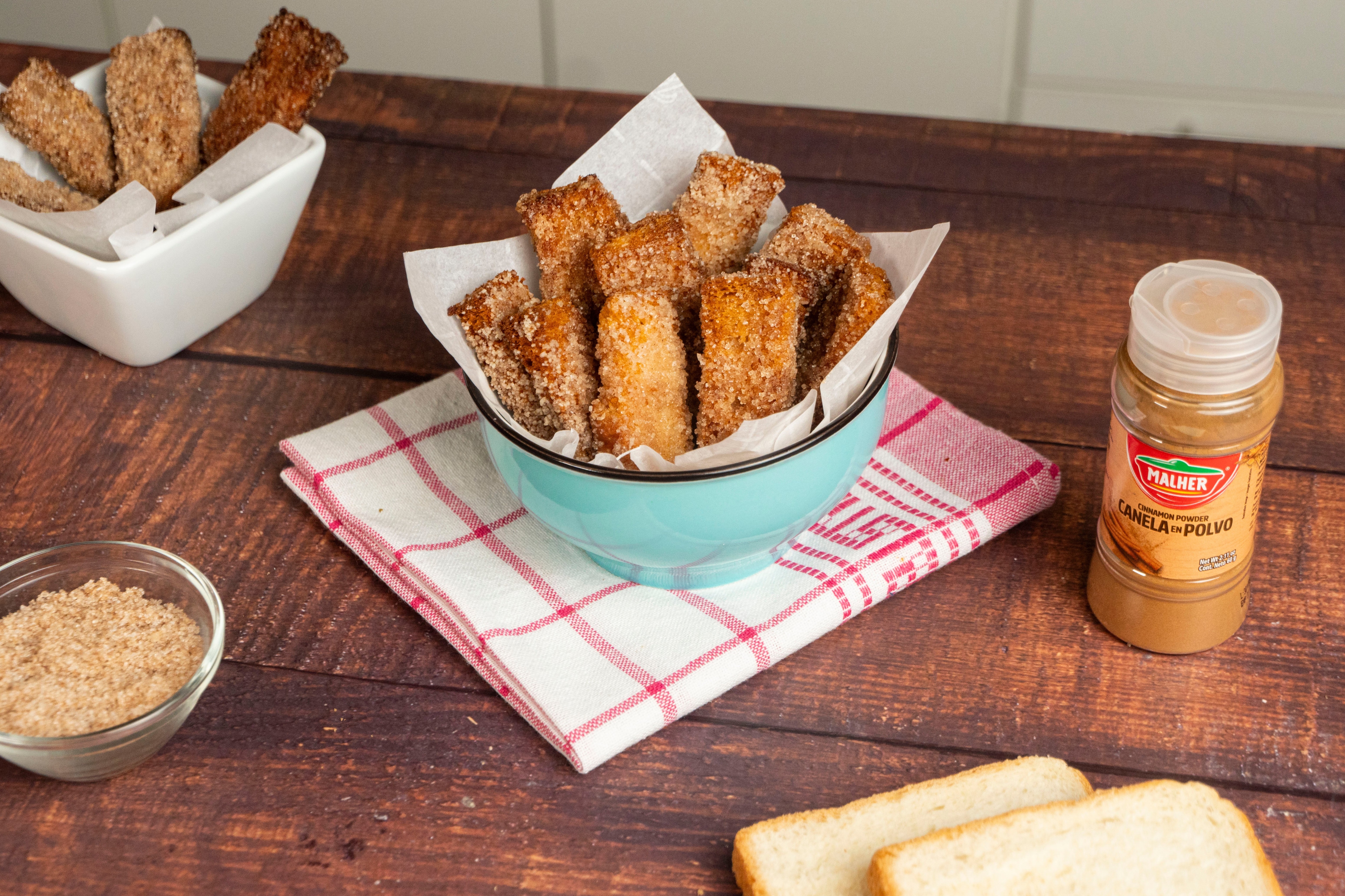 receta Palitos de canela y azúcar malher