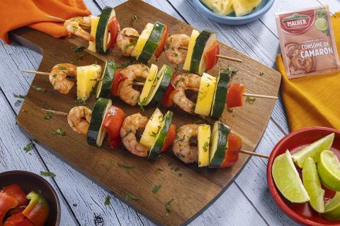 BROCHETAS DE CAMARÓN