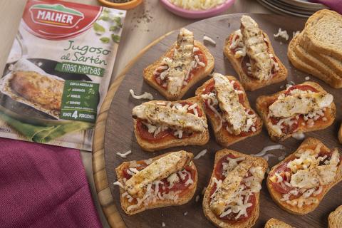 receta MONTADITOS DE POLLO